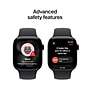 Apple Watch Series 11 GPS + Cellular Smartwatch, 42mm, Jet Black Aluminum Case with Black Sport Band, Small/Medium (MF834LW/A)~#|#~450E267D-169A-4897-BE24E946793213C4_sc7