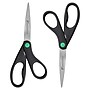 Westcott KleenEarth 8" Stainless Steel Scissors, Pointed Tip, Black, 2/Pack (15179)~#|#~450ED050-E921-4195-B7734C3190F6FF4E_sc7
