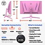 Westinghouse RX Series 27" Curved FHD 200Hz LED AMD FreeSync Gaming Monitor, Built-In Speakers, Pink (WC27RX6250P)~#|#~4511C099-DA9F-403C-9EDAB21DABB483BA_sc7