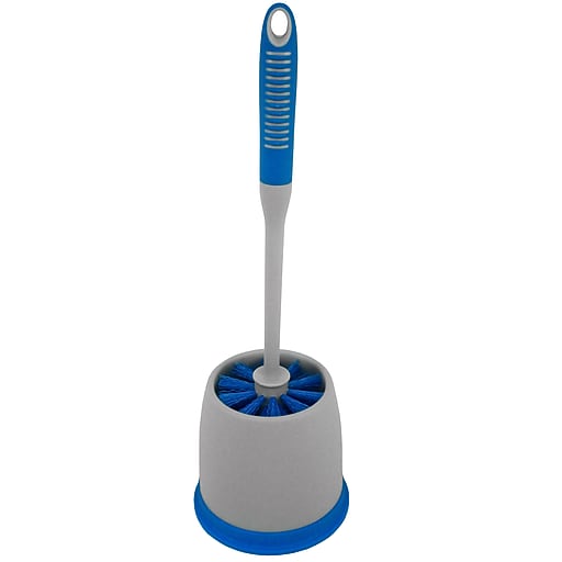 Hospeco Toilet Bowl Brush with Caddy, Blue/Gray (T0002-00) | Staples