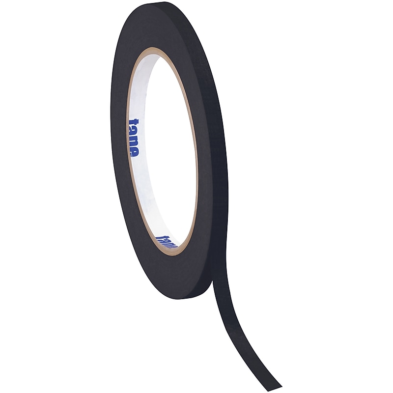 Tape Logic Masking Tape, 0.25" x 60 yds., Black, 12/Carton (T93100312PKB) image 1