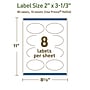Avery Dissolvable Oval Multipurpose Labels, 2" x 3-1/3", Off-white, 80/Pack (94056)~#|#~451E2943-ECB3-4912-96CF1C23BC42C975_sc7