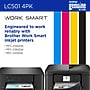 Brother LC501 Black/Cyan/Magenta/Yellow Standard Yield Ink Cartridges, 4/pack (LC5014PKS)~#|#~45213333-55D6-4344-970B0A5620ADAEA5_sc7