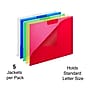 Staples Heavyweight Plastic File Jackets, Letter Size, Assorted Colors, 5/Pack (TR36053)~#|#~4522A466-C47B-4A2C-A1F6894514CEC4F5_sc7