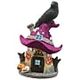 National Tree Company 10" Purple Hat Haunted House with LED Light (PG11-FJ07311-1)~#|#~452380C5-3962-4A02-A5B4BD6EC17F7D17_sc7