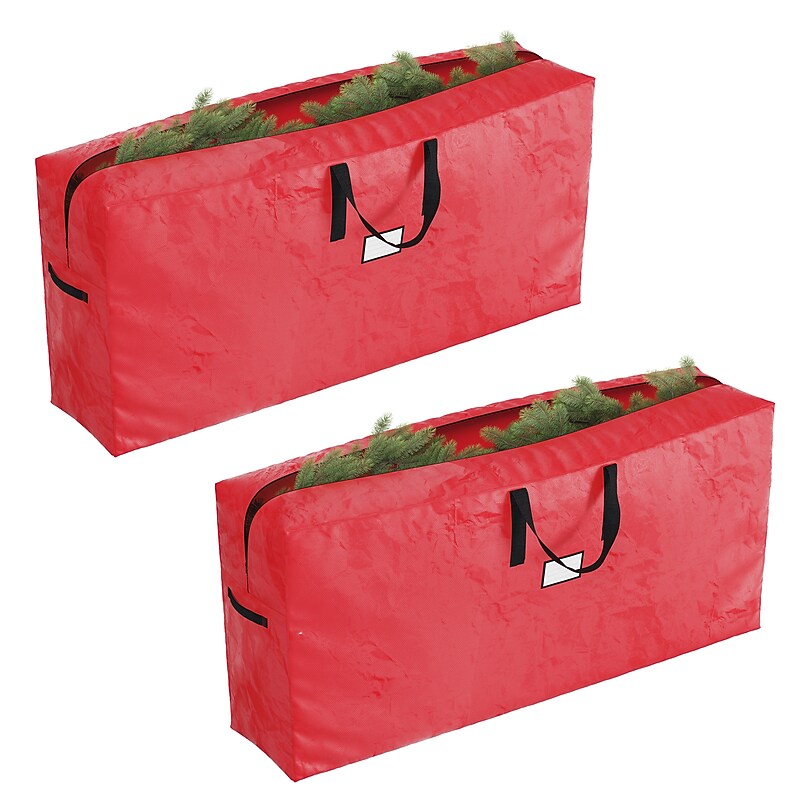 Elf Stor Christmas Tree Storage Bags for 9 ft. Tree, Red, 2/Pair (83-DT5517) image 1