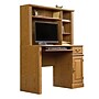Sauder Select 43"W Computer Desk with Hutch, Carolina Oak (401353)~#|#~4529DC2B-70B1-4E25-83F4DD1FB68D58EF_sc7