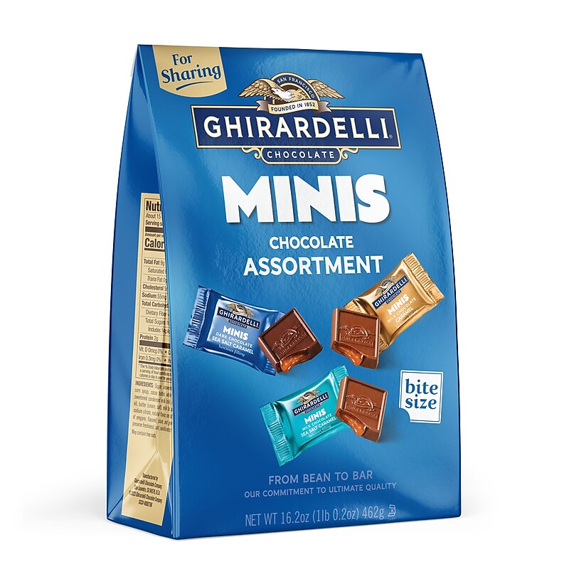 GHIRARDELLI Minis Chocolate Assortment, 16.2 Oz Bag (220-02312) image 1