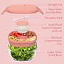 bentgo All-in-One Salad Container, 5-Compartment, Coral Wash, 61 oz. (BGLASSAL-COR)~#|#~453087C8-88E5-421F-9E1905BB63ED54C3_sc7