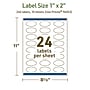Avery Dissolvable Oval Multipurpose Labels, 1" x 2", Off-white, 240/Pack (94053)~#|#~45308DCE-D6ED-44F3-97155370632DAF56_sc7
