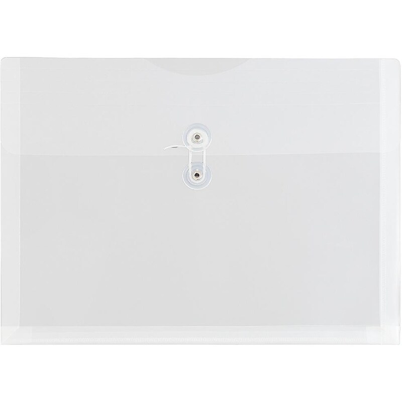 JAM Paper Premium Plastic Document File, Letter, Clear, 3/Pack (218B1CLX3) image 1