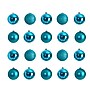 Nearly Natural Holiday Christmas Teal Shatterproof Ornament Set, 3", 20/Set (D1056-TL)~#|#~4534866B-18AB-47E3-A75DCA7579D680D3_sc7