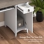 Bush Home Salinas Small Computer Desk with Hutch, Shiplap Gray/Pure White (MY72808-03)~#|#~453CD43E-4307-42EC-8585E427283092D8_sc7