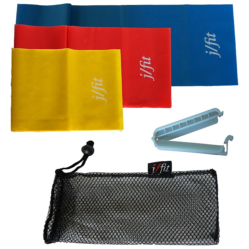 Jfit 5" Mini Resistance Bands, Assorted Colors, 3/Set (J-EXBAND5SET) image 1