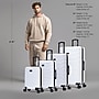 InUSA Trend 4-Piece Hardside Spinner Luggage Set, TSA Checkpoint Friendly, White (IUTRESMLXL-WHI)~#|#~45446DFA-FEFB-4898-9F8CD8488DB6D1B0_sc7