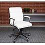 Boss Office Products Ergonomic CaressoftPlus Vinyl Swivel Executive Chair, White (B9476-WT)~#|#~454724A7-DB6E-4B50-83A9FAACF585763E_sc7