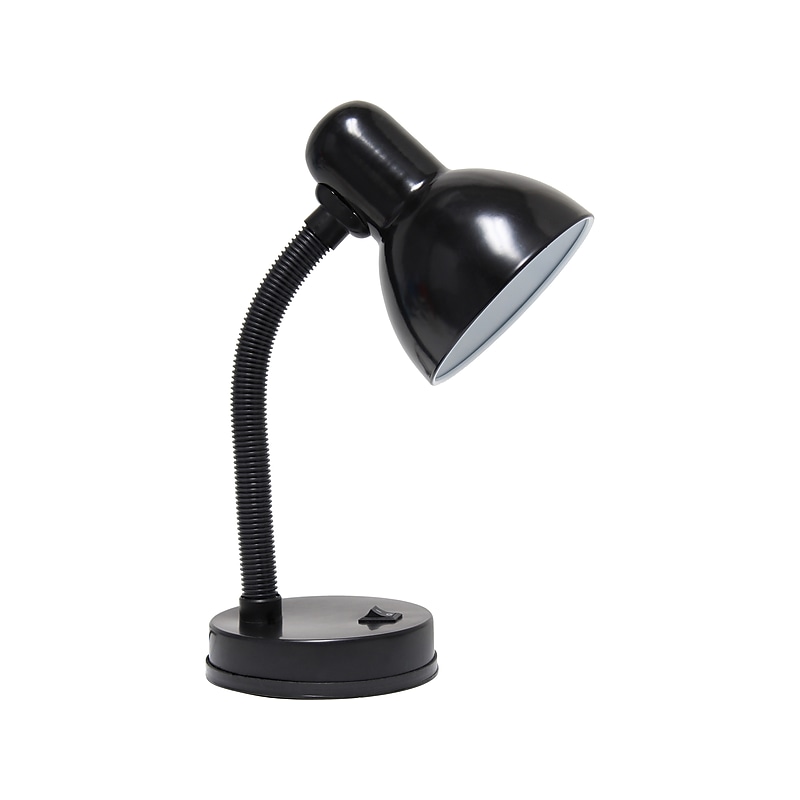 Creekwood Home Essentix Incandescent Desk Lamp, 14.25", Black Metal (CWD-1000-BK) image 1