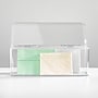 iDESIGN Medium Stackable Plastic Storage Bin, Clear (40257)~#|#~454C0409-ADC9-47E5-8880A46D51F413A6_sc7
