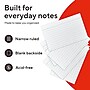 Staples Index Cards, 3" x 5", Lined, White, 500 Pack – Ruled Cards for Studying, Notes & Classroom Use~#|#~454D989E-6AB4-4D25-ADB75F6B4A052BFB_sc7