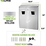 Alpine Industries Stainless Steel Outdoor Cigarette Receptacle, Silver (490-01-SS)~#|#~4558AA13-B47A-46DB-A1F6F74A06B36219_sc7