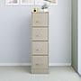 Staples Commercial 4-Drawer Vertical File Cabinet, Letter Size, Lockable, 51.97"H x 14.9"W x 26.5"D, Putty (59597/25410)~#|#~455A8847-4BB4-4A22-90AAB02FA6359E84_sc7