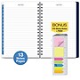 2025-2026 Global Printed Products Teal Floral 5.5" x 8" Academic Weekly & Monthly Planner, Plastic Cover~#|#~455D2CD6-24D9-4FAA-9972EE88024F7852_sc7