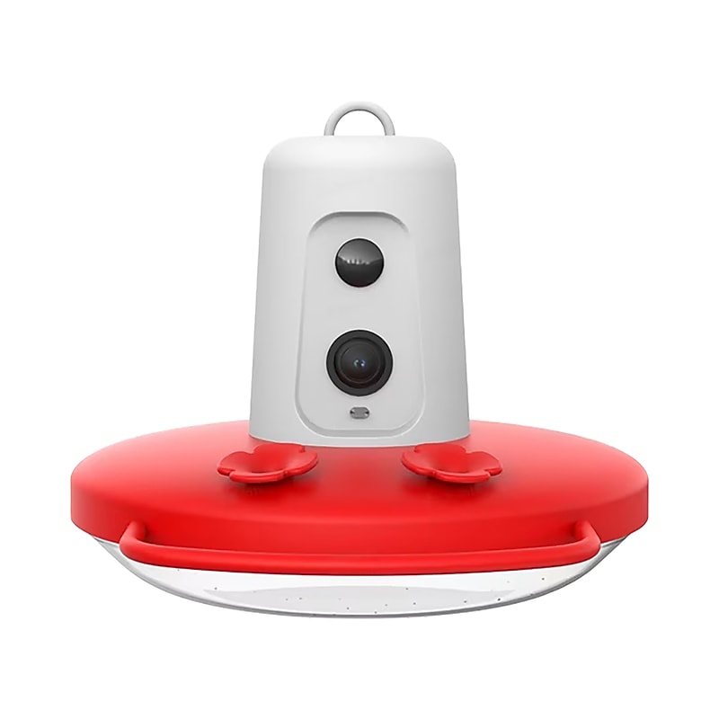 Birdfy Smart Hummingbird Feeder Ruby with Camera and AI by Subscription, Red (EPPAMBNI8902100) image 1