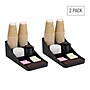 Mind Reader Plastic 7-Compartment Coffee Cup and Condiment Organizer, Black, 2/Pack (2COMP7-BLK)~#|#~455ED0B6-56C4-49C5-9CA71C5637639229_sc7