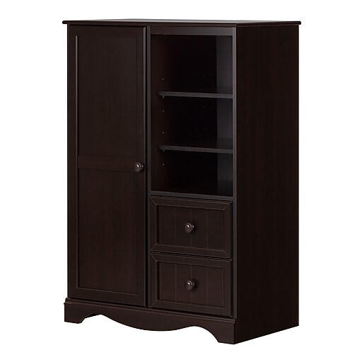 South Shore Savannah Armoire, Chocolate (3519038) Staples