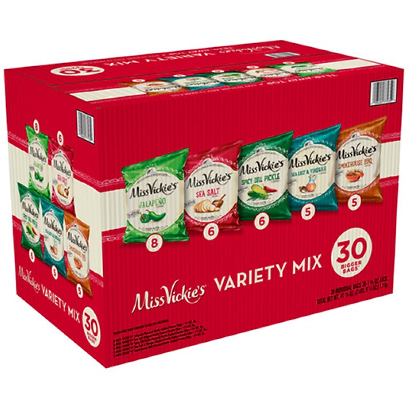 Miss Vickie's Gluten Free Variety Mix, 4.6 oz., 30 Bags/Box, 2/Boxes (FRI50235) image 1