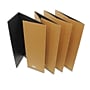 Flipside Tri-Fold Project Board, 48" x 36", Corrugated Paper, Black, 4/Pack (18067)~#|#~4563BB2E-D400-4B9A-99000E55407A3509_sc7