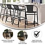 Flash Furniture Lila Indoor-Outdoor PE Rattan Restaurant Barstool, Black, 4/Pack (4SDA632032RBK)~#|#~45657680-4D24-4E86-B936DDE0760D498D_sc7