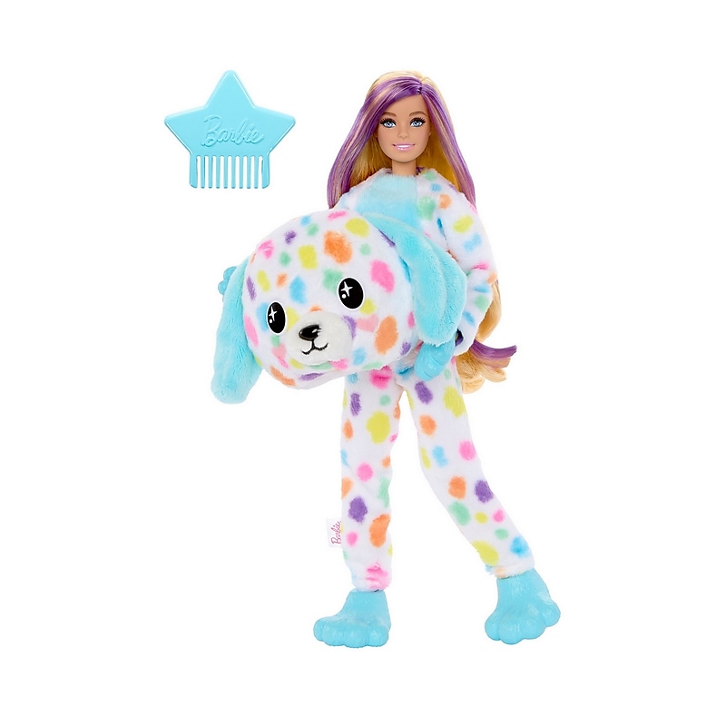 Mattel Barbie Cutie Reveal Color Dream Doll, Dalmatian Plush Costume (HRK41) image 1