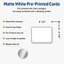 Avery Silver Border Matte Blank Card, White, 20/Pack (S00-F3F)~#|#~456BE660-5129-4D9A-823AAB68AF0CE787_sc7