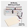 Smead BCCR Bar Style Color-Coded File Folder Labels, 1" x 1.25", Assorted Colors, 500/Rolls, 26 Rolls/Box (67070)~#|#~456CF7BB-F498-4B2B-A12EC793F0E2498B_sc7