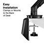 Staples TECH Adjustable Dual Arms, Up to 30" Monitor, Black (51729-CC)~#|#~456FD67D-565B-492E-816FFAC9EA3302D4_sc7