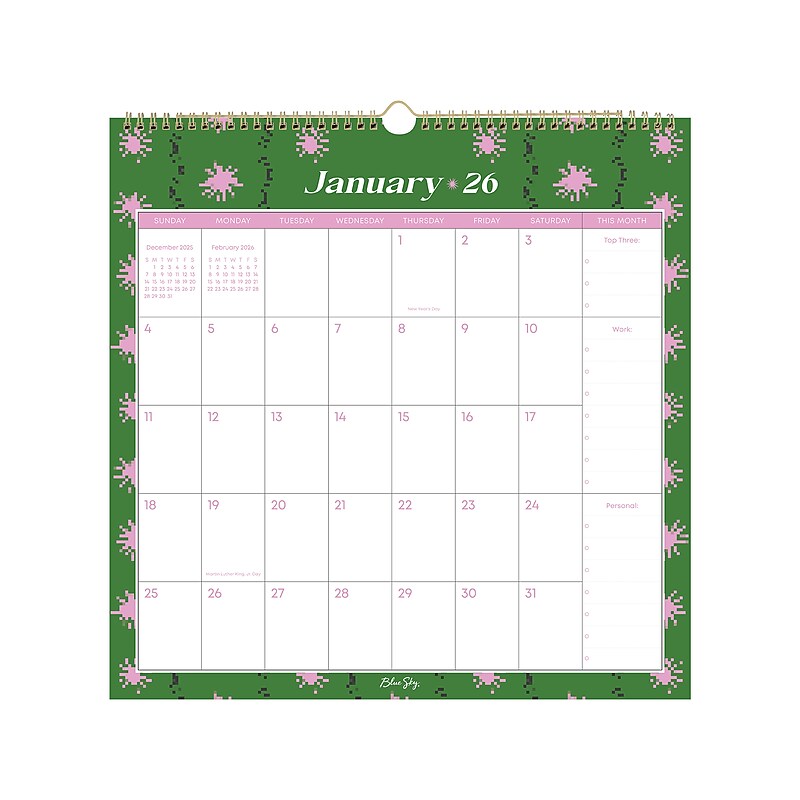 2026 Blue Sky Blue Sky 12" x 12" Monthly Wall Calendar, Gentry (154989) image 1