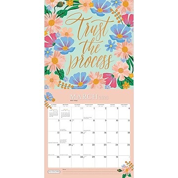 2023 BrownTrout Bonnie Marcus 12" x 24" Monthly Wall Calendar, (9781975449681)