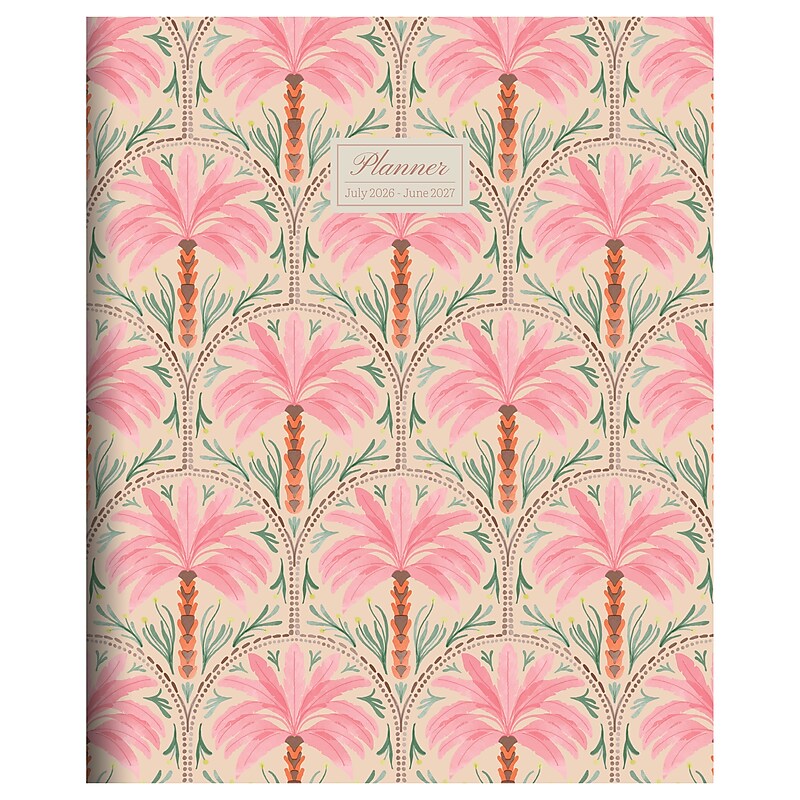 2026-2027 TF Publishing Exotic Palms 9" x 11" Academic Year Monthly Planner, Paperboard Cover (AY27-4510) image 1