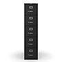 Staples 5-Drawer Vertical File Cabinet, Letter Size, Lockable, 61.38"H x 15"W x 26.5"D, Black (59589/25432)~#|#~4584640B-4D0D-427F-BC1B882F1E397928_sc7