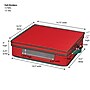 Household Essentials Holiday Charger Plate Storage Box, Red/Green (HH537RED)~#|#~4584B065-F4D0-4DA8-B9B29431E6511806_sc7