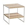Household Essentials Jamestown 19.8"W x 19.8"D Laminate Side/End Table, Coastal Oak/White (8228-1)~#|#~4588B2B3-8207-4FBE-AB634B67EB3FF64B_sc7