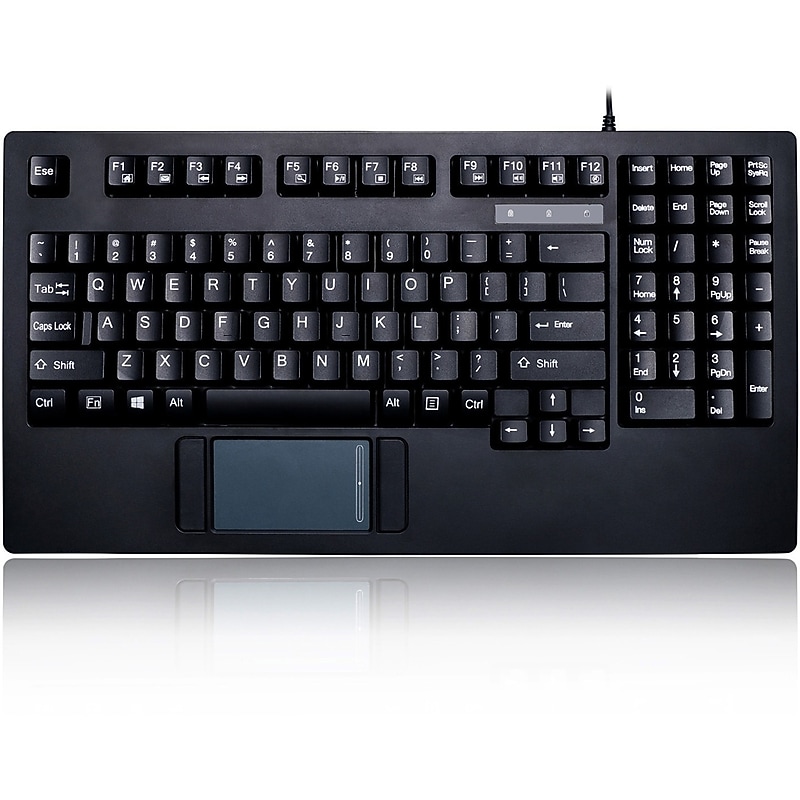 Adesso EasyTouch Wired Touchpad Keyboard, Black (AKB-425UB) image 1