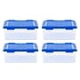 Iris 30.6 Quart Element Resistant Ultimate Clear Plastic Latching Storage Bin, Clear, 4/Pack (500138)~#|#~458D6477-45C5-4B4D-91E489B66F69717F_sc7
