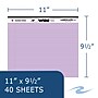 Roaring Spring WIDE Landscape Notepad, College Ruled, 11" x 9.5", Assorted Colors, 40 Sheets, 3/Pack (74535)~#|#~458E4E33-2FDC-4281-B6D6FC1961869381_sc7