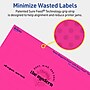 Avery Rectangle Laser/Inkjet Multipurpose Labels, 2.5" x 7", Neon Magenta (120/Box)~#|#~458E7D83-2B55-407D-BA46FDF1FADB9ED9_sc7