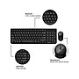OTM Essentials Wireless Keyboard and Optical Mouse Combo, Black, 5/Pack (ROB-B3WBK-5PK)~#|#~458F553E-C541-44AF-863F51CA6384BACD_sc7