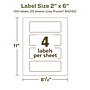 Avery EcoFriendly Laser/Inkjet Rectangle Multipurpose Labels, 2" x 6", White, 100/Pack (94242)~#|#~45952C9D-37EA-4C9D-A4240BF6002C7088_sc7