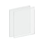 Azar Sign Holder, 17" x 22", Wall Mounted, Clear Acrylic, 2/Pack (162728-2PK)~#|#~45953332-4138-4EBF-B495980251607F59_sc7