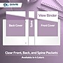 Davis Group Standard View 2" 3-Ring Binders, Lavender, 6/Pack (7413-13-06)~#|#~459808E3-E967-4196-B858415AB62176F2_sc7